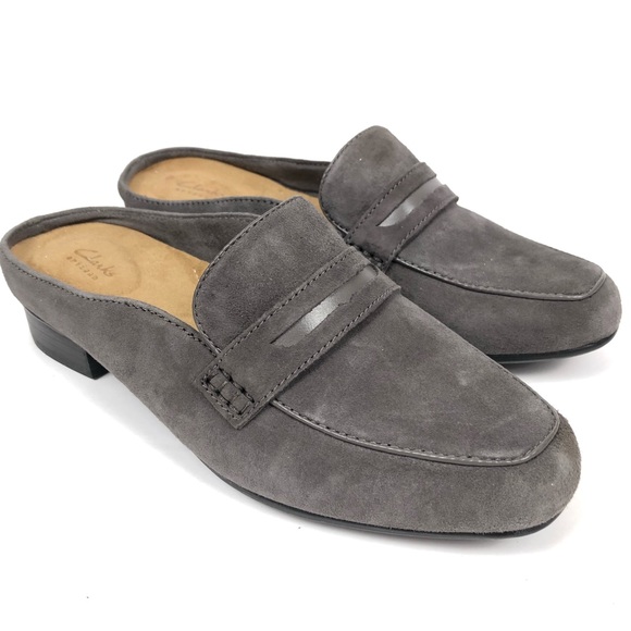 suede loafer mules